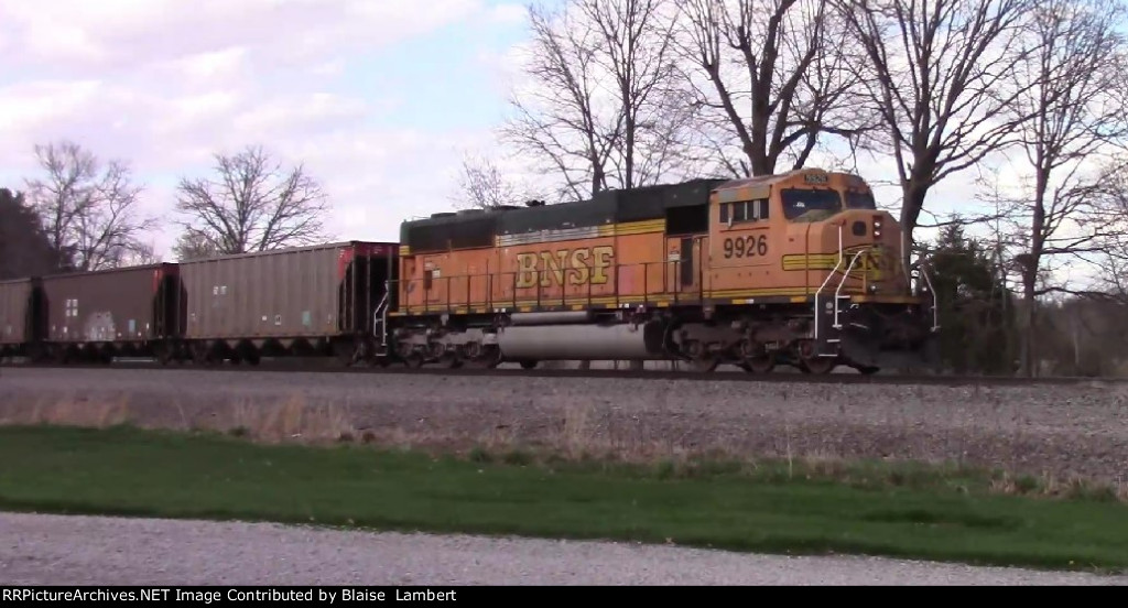 BNSF coal train DPU